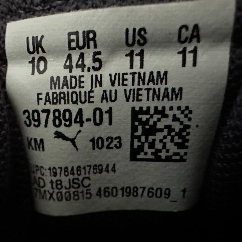 Blue & White Puma Sneakers, US 11 *mark on sole* - Picture 9 of 9